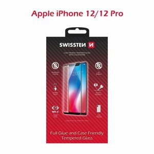 Üvegfólia Swissten Case Friendly iPhone 12/12 Pro készülékhez