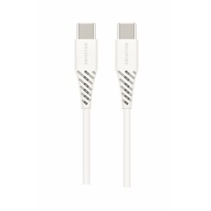 Adatkábel Swissten Adatkábel USB-C / USB-C Power Delivery (100 W) 2,5 m fehér