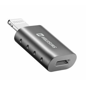 Átalakító Swissten Lightning (M) / USB-C (F) adapter