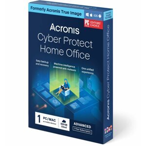 Adatmentő program Acronis Cyber Protect Home Office Advanced 5 PC-re 1 évre + 500 GB Acronis Cloud Storage (electro)