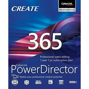 Videó szoftver CyberLink PowerDirector 365 12 hónapig (elektronikus licenc)