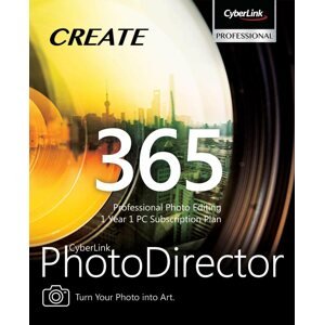 Irodai szoftver CyberLink PhotoDirector 365 12 hónapig (elektronikus licenc)