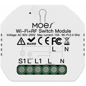 WiFi kapcsoló MOES Hidden wifi smart switch 1 gang