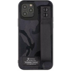 Telefon tok Tactical Camo Troop Drag Strap Kryt pro Apple iPhone 12/12 Pro Black