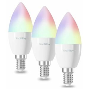 LED izzó TechToy Smart Bulb RGB 4,4W E14 3 db-os szett