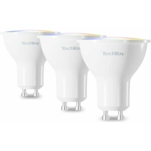 LED izzó TechToy Smart Bulb RGB 4.5W GU10 3 db-os szett