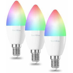 LED izzó TechToy Smart Bulb RGB 6W E14 ZigBee 3 db-os szett