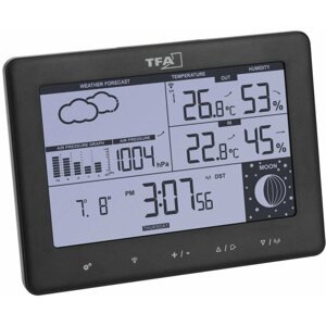 Időjárás állomás TFA 35.1158.01.GB ELEMENTS - házi meteorológiai állomás - időjárás előrejelzéssel és két ébresztőórá