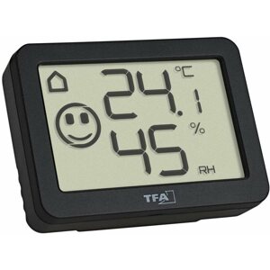 Digitális hőmérő TFA Digitális hő- és páratartalom-mérő TFA30.5055.01, fekete