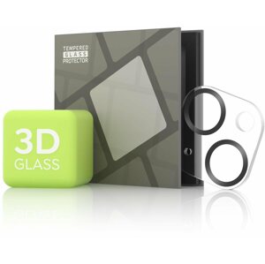 Kamera védő fólia Tempered Glass Protector iPhone 13 mini / 13 kamerához - 3D Glass, fekete (Case friendly)