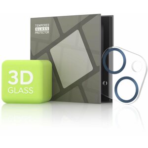 Kamera védő fólia Tempered Glass Protector iPhone 13 mini / 13 kamerához - 3D Glass, kék (Case friendly)