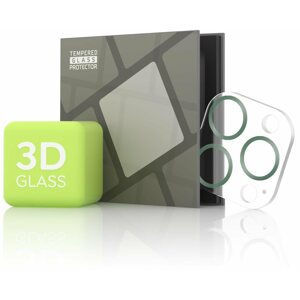Kamera védő fólia Tempered Glass Protector iPhone 13 Pro Max / 13 Pro kamerához - 3D Glass, zöld (Case friendly)