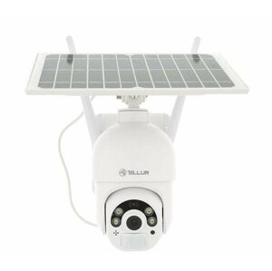 IP kamera Tellur WiFi Smart napelemes kamera FullHD 1080P, P&T, IP65, PIR, kültéri, fehér