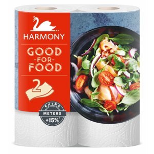 Konyhai papírtörlő HARMONY Good For Food (2 db), kétrétegű