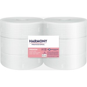 WC papír HARMONY Proffesional Premium Jumbo tekercs, 236 m, (6 db)