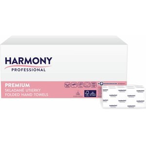 Kéztörlő papír HARMONY Professional Premium hajtogatott 150 lap, (20 db)