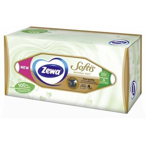 Papírzsebkendő ZEWA Softis Natural Soft doboz 80 db