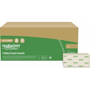 Kéztörlő papír HARMONY Professional ECO Choice hajtogatott 150 lap (20 db)