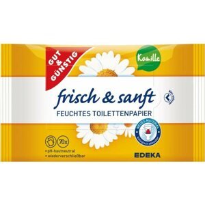 Nedves wc papír GUT & GÜNSTIG Frisch & Sanft 70 db
