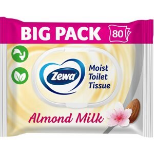 Nedves wc papír ZEWA Almond Milk Nedves toalettpapír Big Pack (80 db)