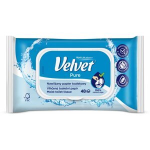 Nedves wc papír VELVET Pure (48 db)