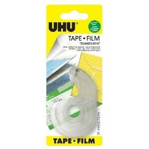 Ragasztó szalag UHU Tape 7,5 m x 19 mm - adagoló - átlátszó ragasztószalag