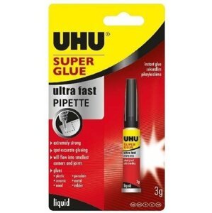Ragasztó UHU Super Glue Pipette 3 g