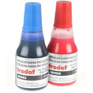 Bélyegző tinta TRODAT 7010 kék + piros - 2db / buborékfólia