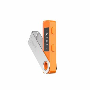 Hardver pénztárca Ledger Nano S Plus BTC Orange Crypto Hardware Wallet