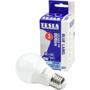 LED izzó TESLA LED BULB E27, 9 W, 806 lm, 6500 K, hideg fehér