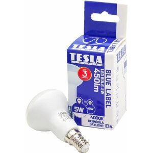 LED izzó TESLA LED REFLECTOR R50, E14, 5 W, 450 lm, 4000 K, nappali fehér