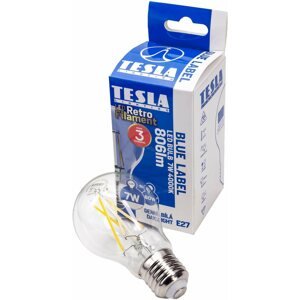 LED izzó TESLA LED BULB E27, 7 W, 806 lm, 4000 K, nappali fehér