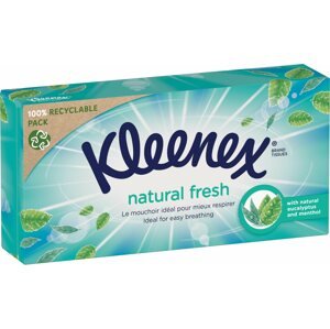 Papírzsebkendő KLEENEX Natural Fresh Box (64 darab)
