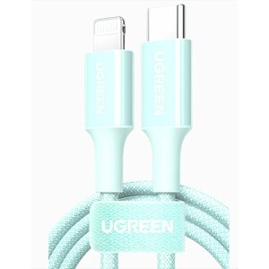 Adatkábel UGREEN USB-C to Lightning Cable 1m (Green)
