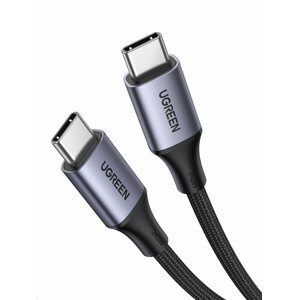 Adatkábel UGREEN USB-C to USB-C Cable 240W Aluminum Case with Braid 2 m (Space Gray)