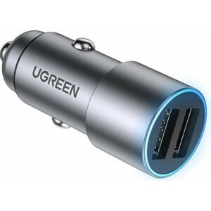 Autós töltő UGREEN 24W Dual USB-A Car Charger (Gray)