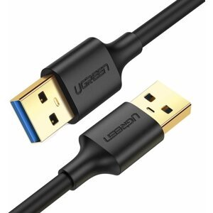 Adatkábel Ugreen USB 3.0 (M) to USB 3.0 (M) Kábel Fekete 0.5m