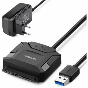 Átalakító Ugreen USB 3.0 - 3.5 "" / 2.5 "SATA III SSD / HDD adapter kábel fekete