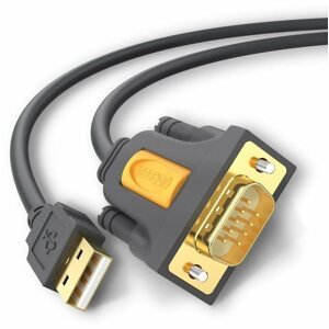 Átalakító Ugreen USB 2.0 to RS-232 COM Port DB9 (M) Adapter Cable Szürke 1 m