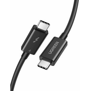 Adatkábel UGREEN USB-C to USB-C Thunderbolt 4 Cable 0.8m Black