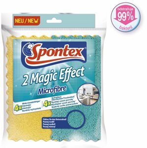 Törlőkendő SPONTEX 2 Magic Effect Microfibre 20,5 × 22 cm (2 db)