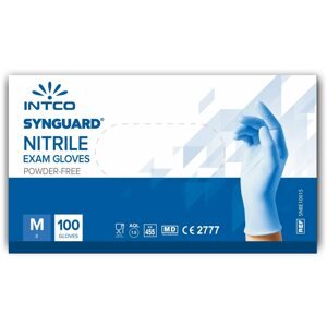 Egyszer használatos kesztyű INTCO - Egyszer használatos nitril vizsgálókesztyű (nem steril, púdermentes) (M méret)