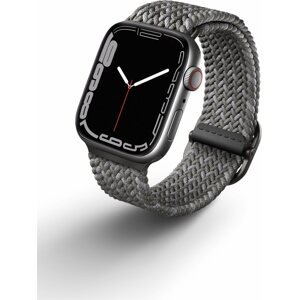 Szíj Uniq Aspen Designer Edition Szíj az Apple Watch 42/44/45/Ultra 49mm okosórához - szürke