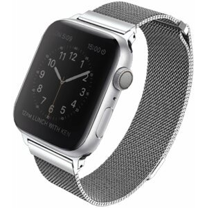 Szíj Uniq Dante szíj Apple Watch 38/40/41mm okosórához, finom ezüst