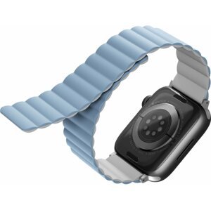 Szíj Uniq Revix Reversible Magnetic Szíj 38/40/41mm-es Apple Watch okosórához - fehér/kék