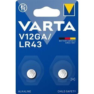 Gombelem VARTA V12GA/LR43 Speciális alkáli elem - 2 db