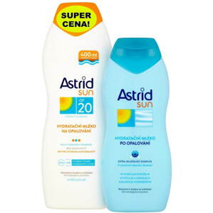 Kozmetikai szett ASTRID SUN hidratáló krém SPF 20,400 ml + hidratáló után naptej 200 ml