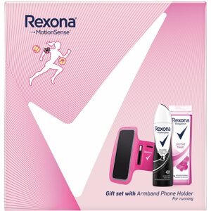 Kozmetikai ajándékcsomag REXONA Invisible On Black&White Női szett sport telefontokkal