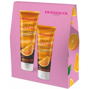 Kozmetikai ajándékcsomag DERMACOL Aroma Ritual Belga csokoládé I. Szett