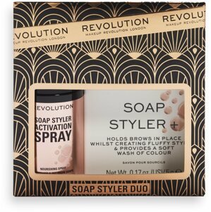 Kozmetikai ajándékcsomag REVOLUTION Soap Styler Duo, szemöldök szappan